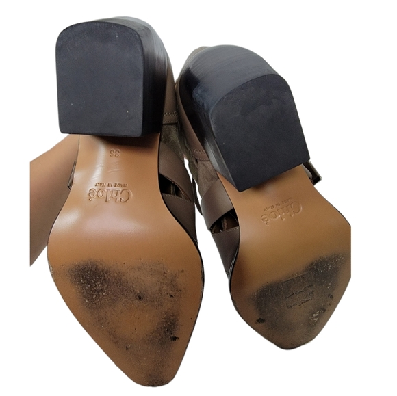 Chloe Rylee Suede Gray Boot Lace Up Buckle Size 36 - Picture 6 of 10